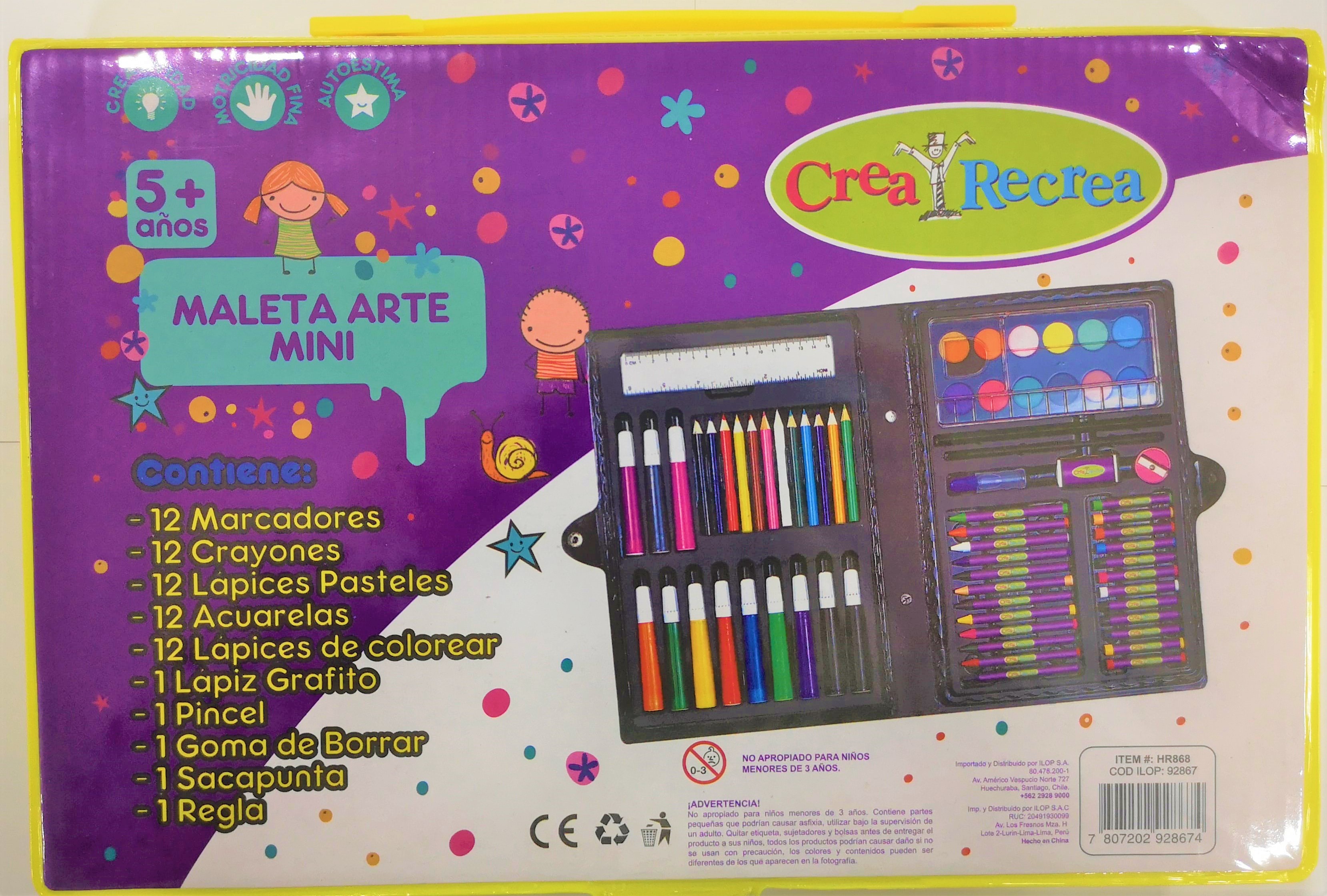 Maleta de arte mini - Crea y recrea