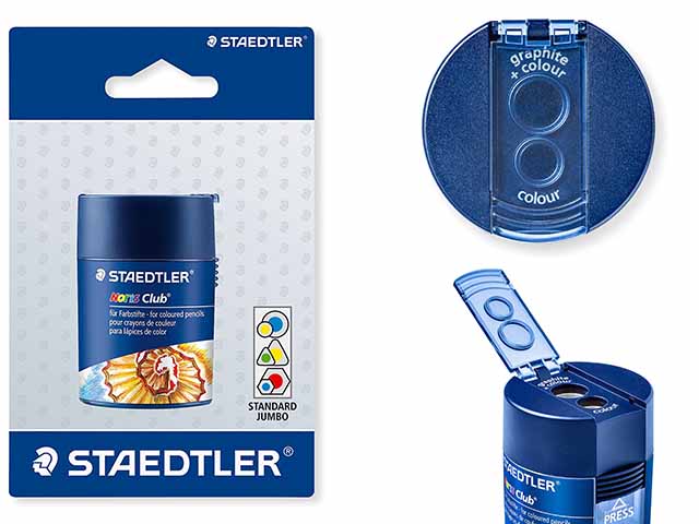 Sacapuntas Staedtler Plás. c/depósito doble punta Art. 512 002BK