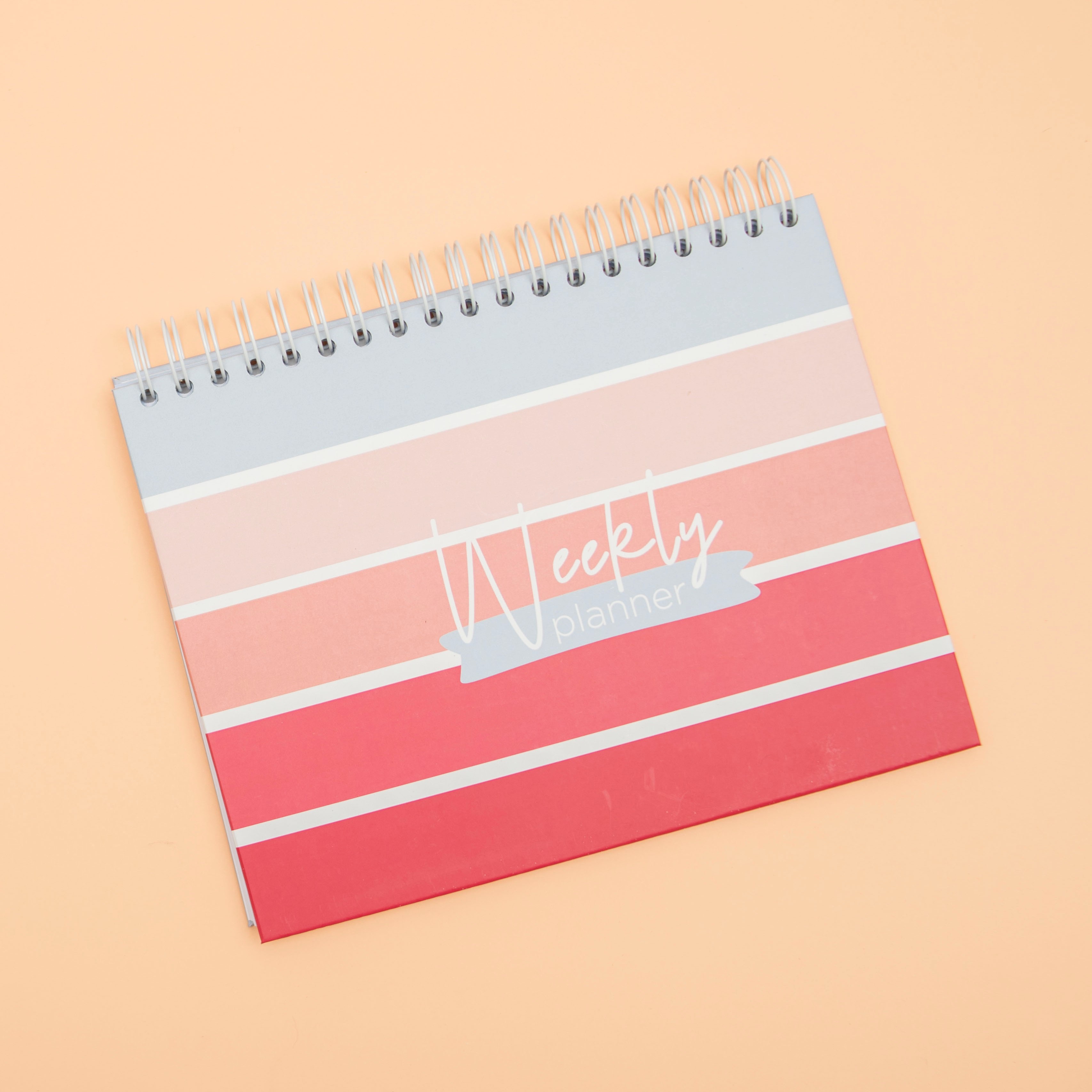 UWP Weekly Planner tapa dura a rayas