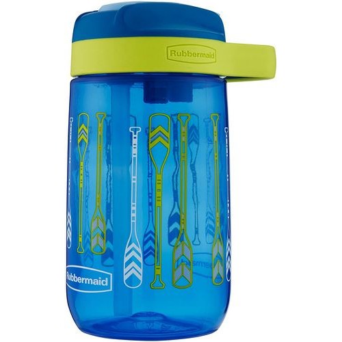 Botella Kids p/ beber a sorbos 414ml Varsity Blue - RUBBERMAID