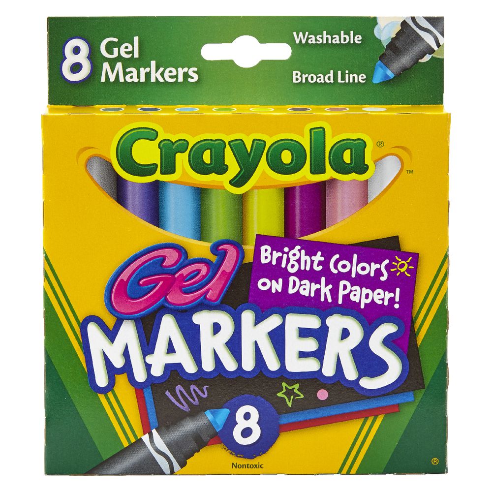 CRAYOLA Marcadores EN GEL 8 colores Lavable Ref.:1638