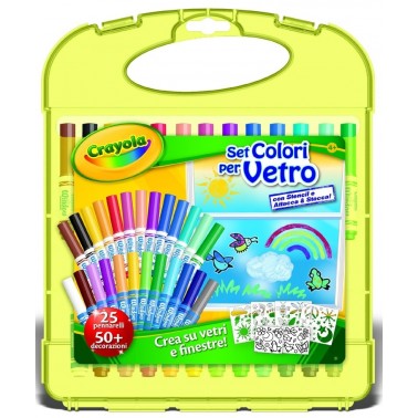 Crayola Marcadores lavables 31 Piezas p/ vidrio Ref.: 2294