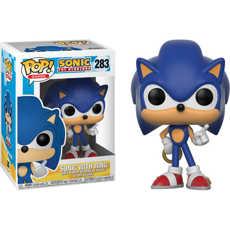 FUNKO POP GAMES SONIC WITH RING 283