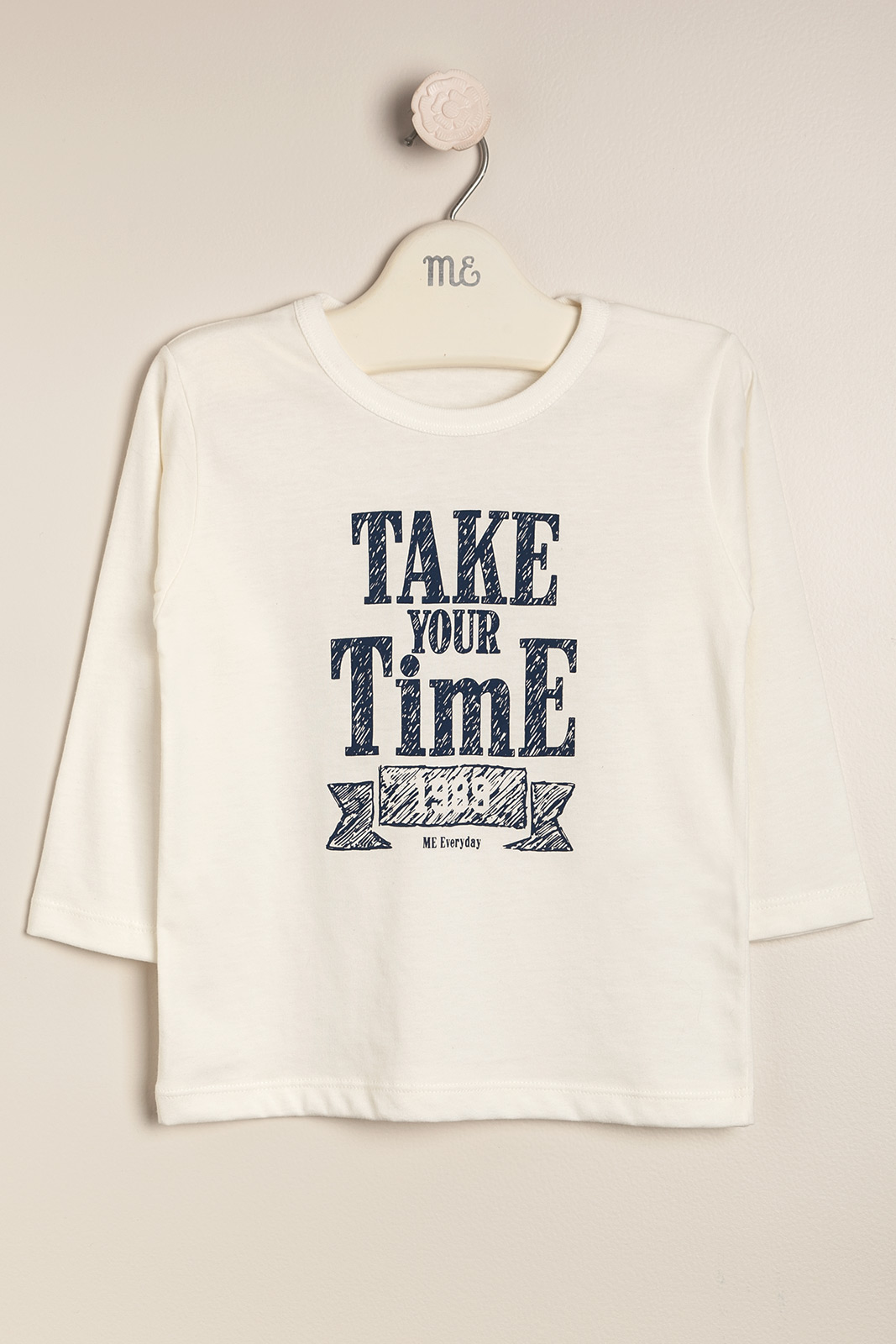 remera take your time crudo