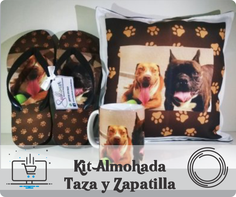 Kit Almohada Zapatilla y Taza