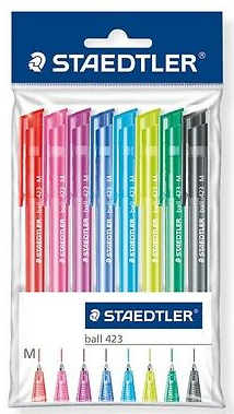 BOLIGRAFO BALL POINT PUNTA MEDIA X8 COLORES ART.42335MPB8