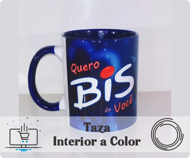 Taza con Interior y Manija a Color