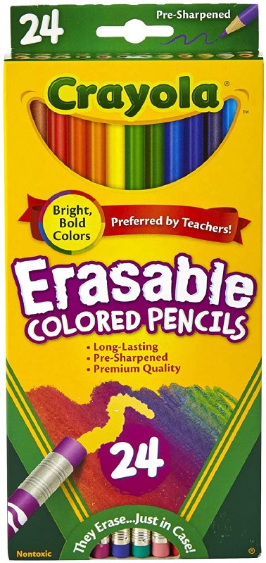 LÁPICES DE COLORES BORRABLES DE 24 - CRAYOLA