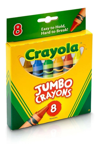 CRAYONES JUMBO 8 COLORES - CRAYOLA