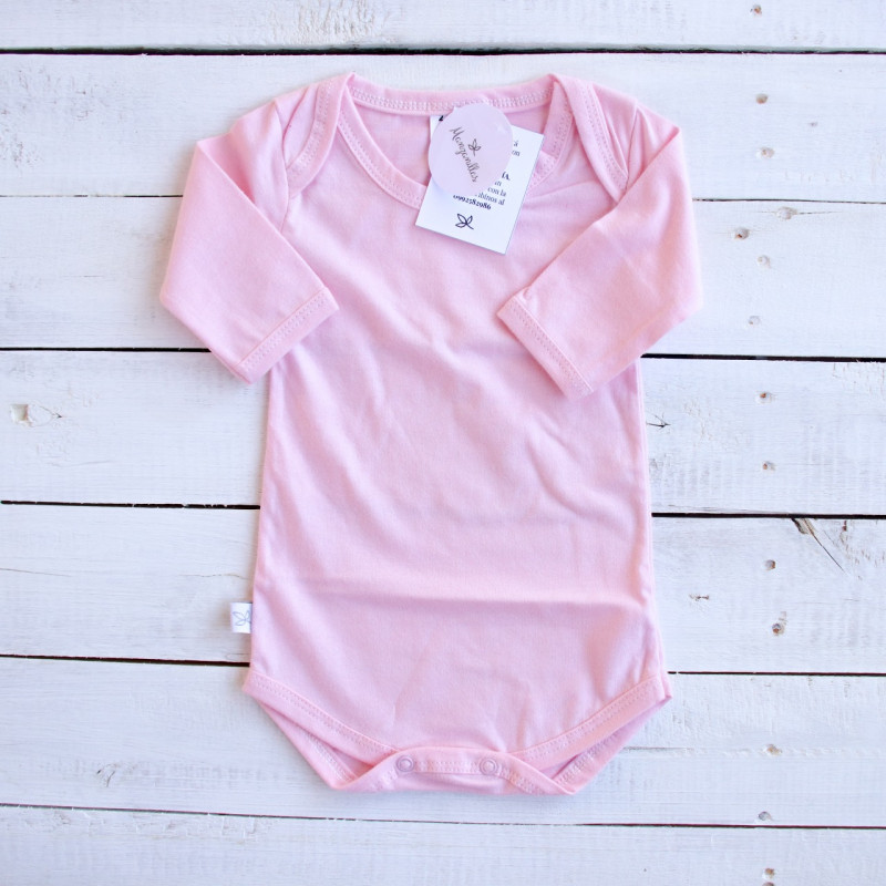 Body C/ Cuello Americano M/L 1679 Rosa