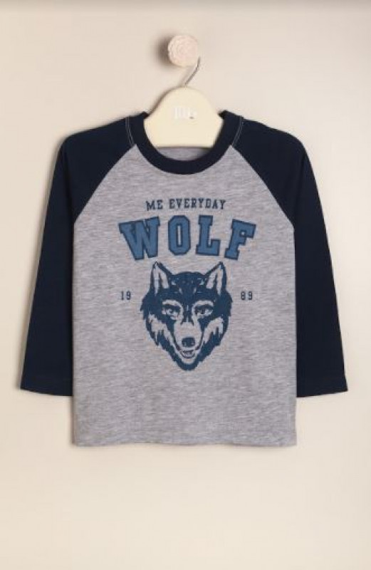 remera ranglan wolf gris