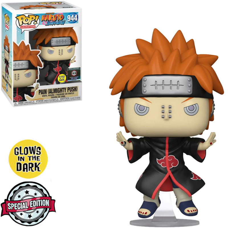 FUNKO POP NARUTO SHIPPUDEN - PAIN (ALLMIGHTY PUSH) 944 *SPECIAL EDITION* *GLOWS IN THE DARK*