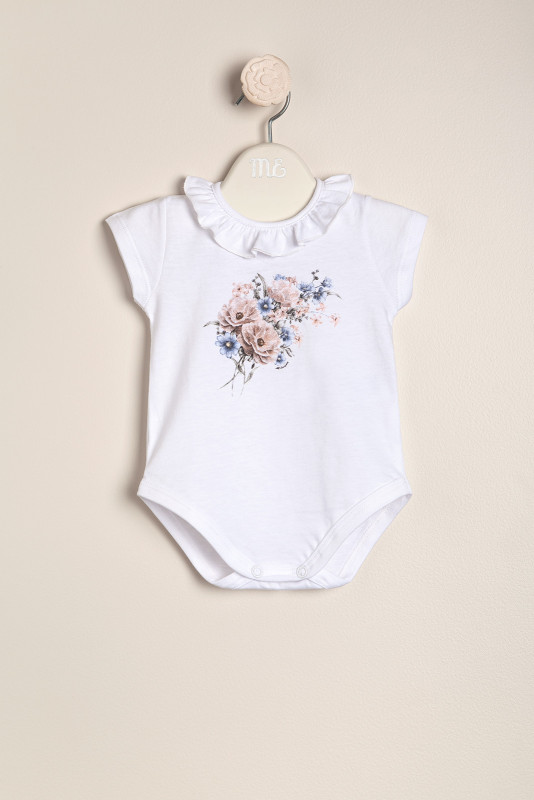 body estamp floral blanco