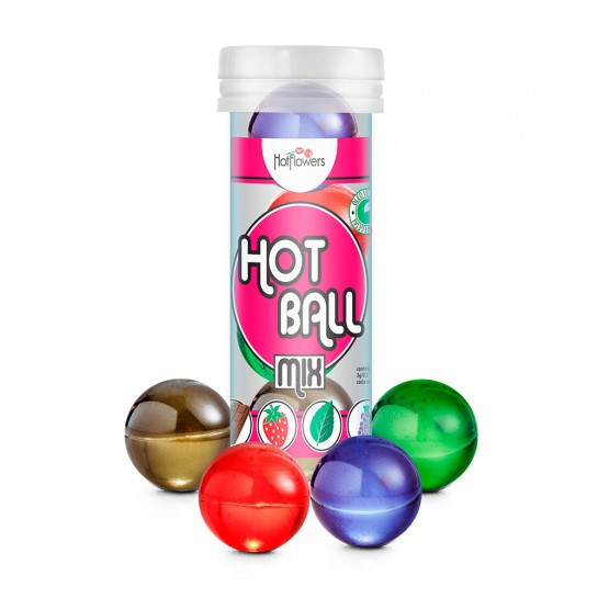 HOT BALL MIX - 4 UNIDADES SABORIZADOS