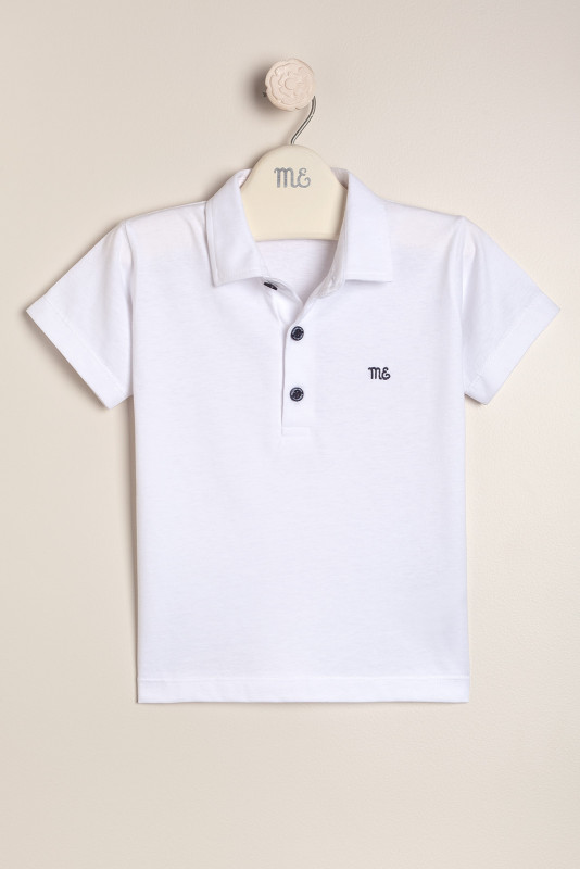 Remera polo  blanca