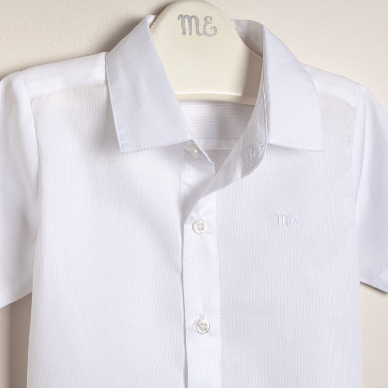 camisa de vestir mc blanco