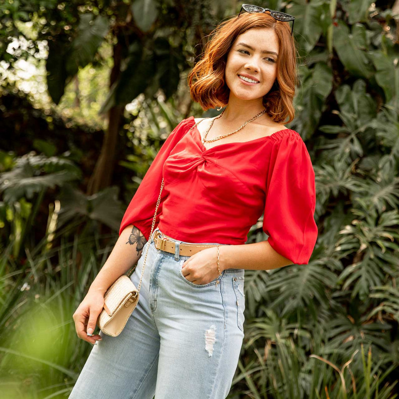 Blusa Corta Roja Cod. 7210173