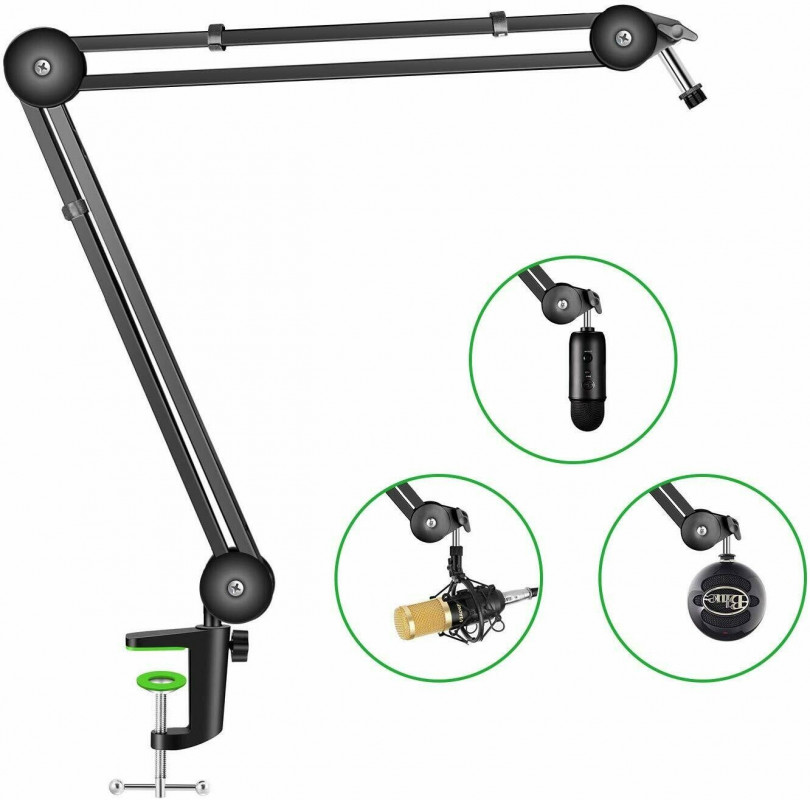 Soporte articulado para micrófono 1m