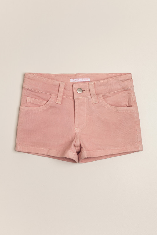 short de gabardina rosa