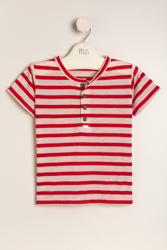 remera lino paul roja