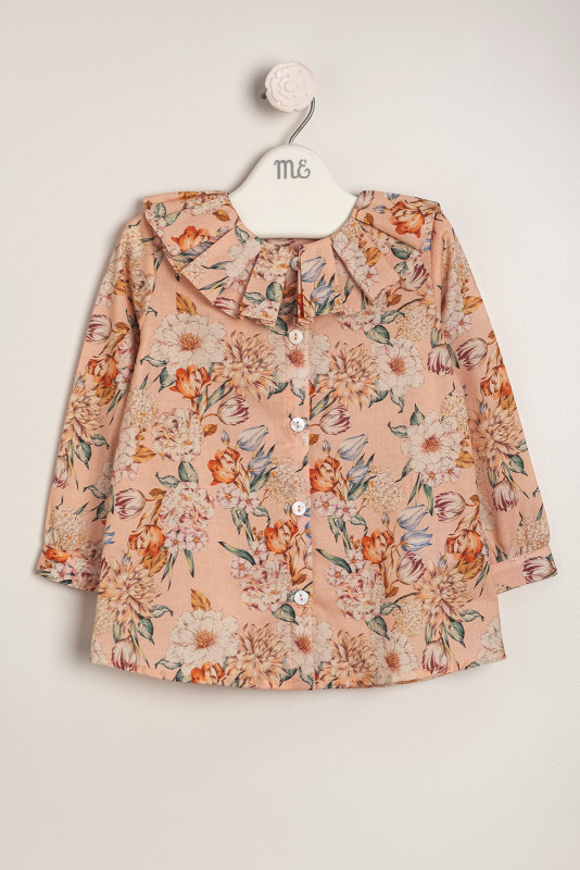 Blusa con cuello de liberty