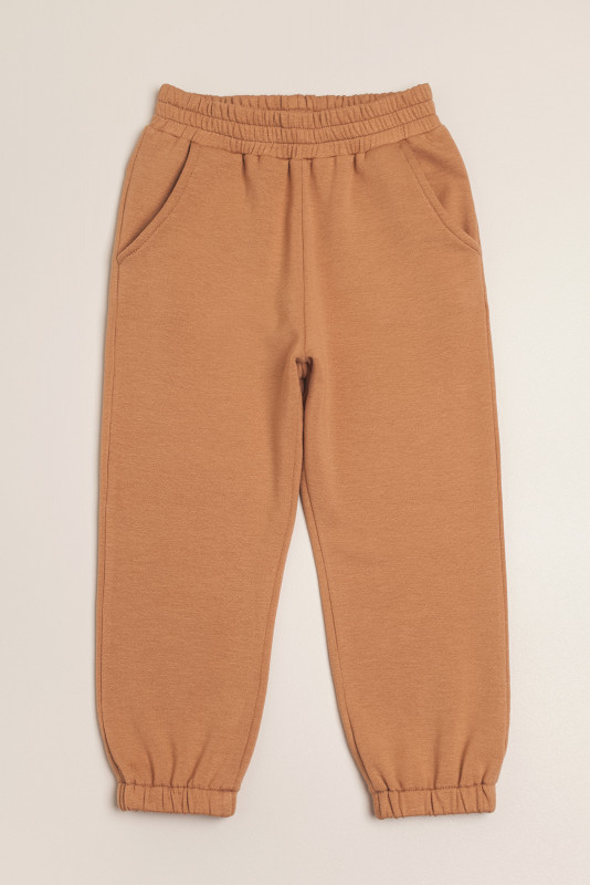 Pantalon frizado camel