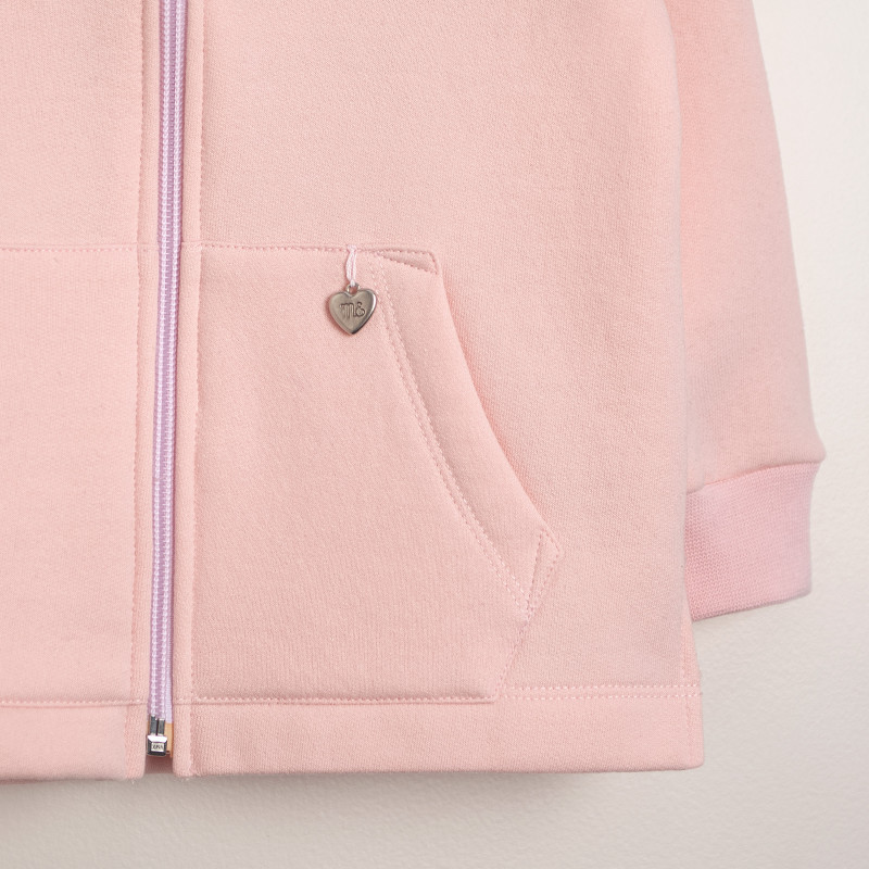 campera de frisa rosa