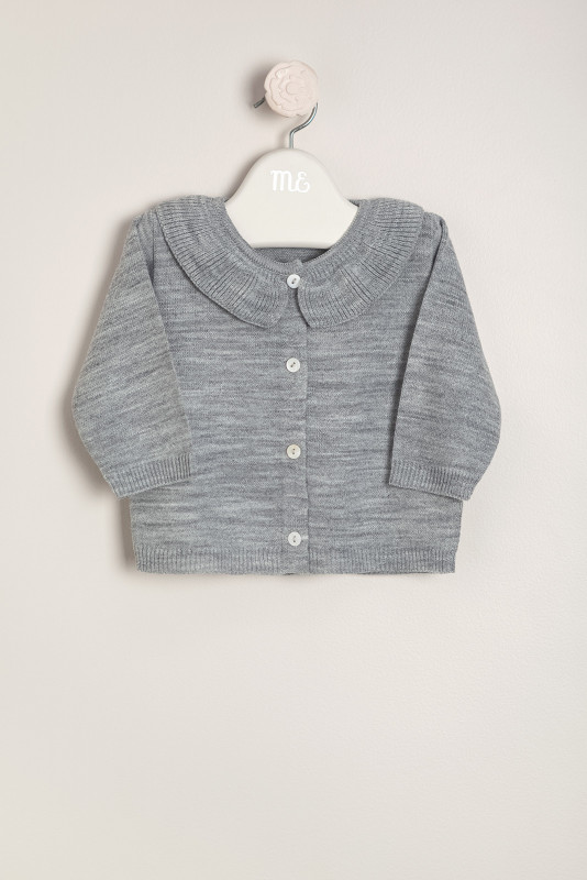 saco volado escote gris