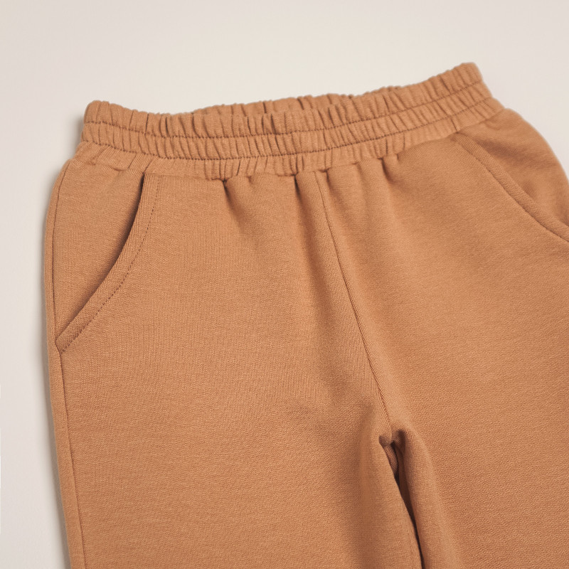 Pantalon frizado camel