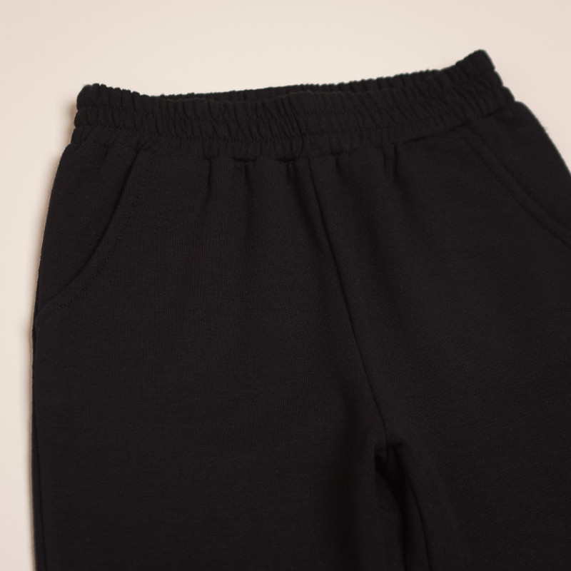 pantalon frizado negro