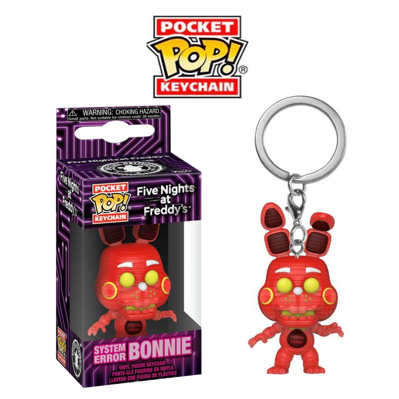 FUNKO POP KEYCHAIN FIVE NIGHTS AT FREDDYS : SYSTEM ERROR BONNIE