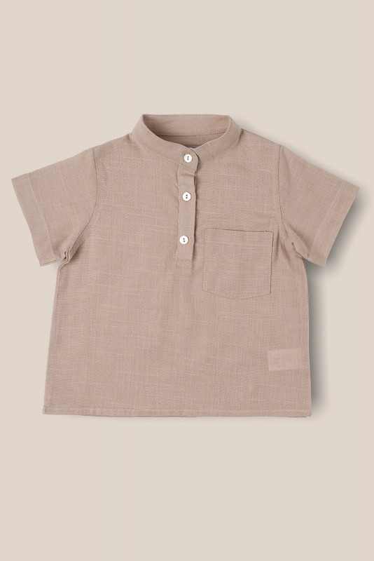 camisa franco beige