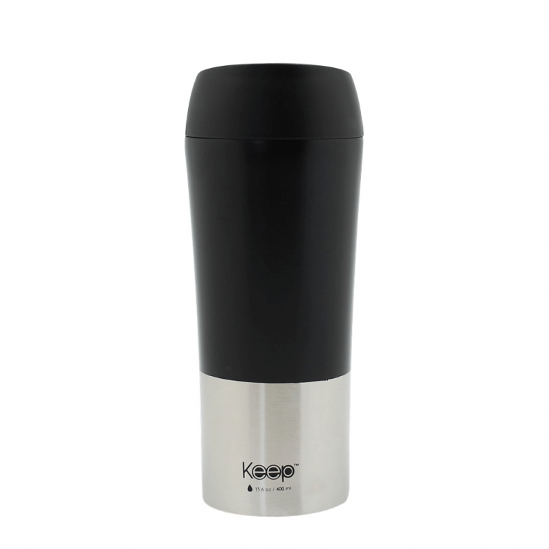 Vaso térmico de acero 400 ML con botón de seguridad - Keep