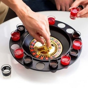 JUEGO DE BEBER RULETA CON 16 VASOS