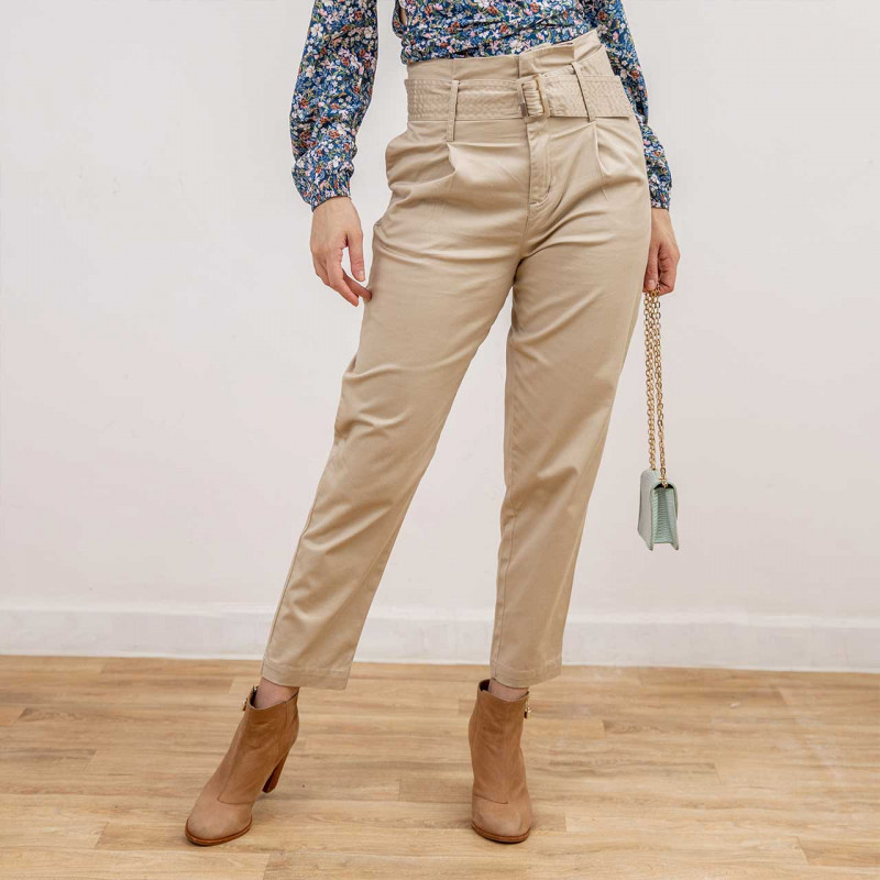 Pantalón Slouchy Beige Cod. 1220142