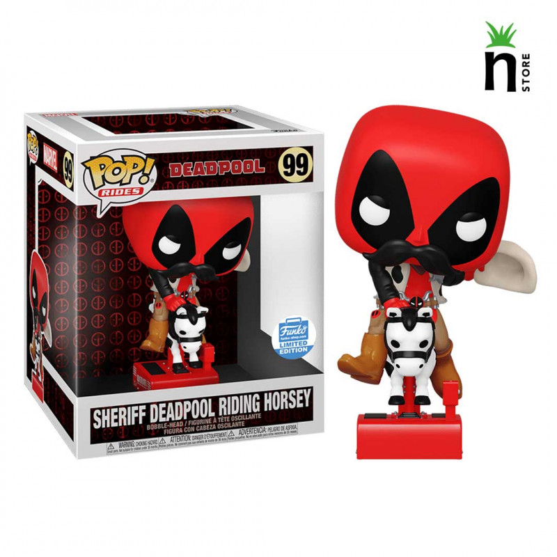 FUNKO POP "RIDES" MARVEL DEADPOOL - SHERIFF DEADPOOL RIDING HORSEY 99 *LIMITED*