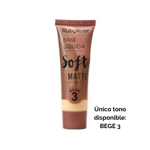 BASE SOFT MATTE RUBY ROSE Tono Beige 3