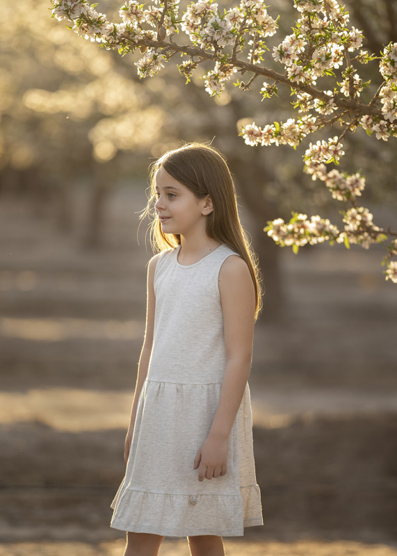 vestido algodon monaco gris