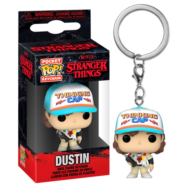 FUNKO POP KEYCHAIN STRANGER THINGS S4 : DUSTIN