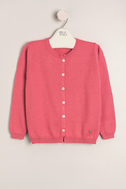 saco algodon con mini cruces fucsia