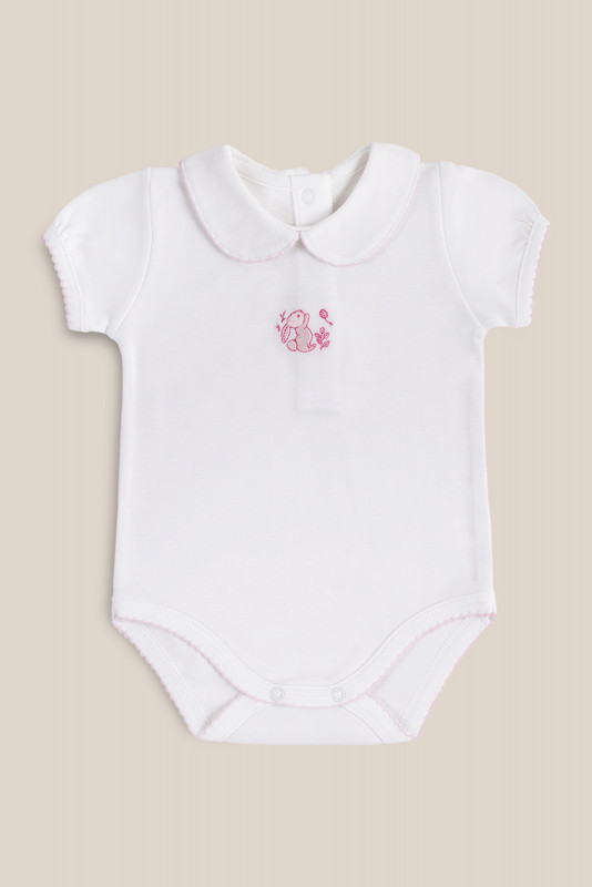 body cuello bebe conejitos rosa mc