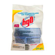 Cloro estabilizado en tabletas clasica hgo 200gr