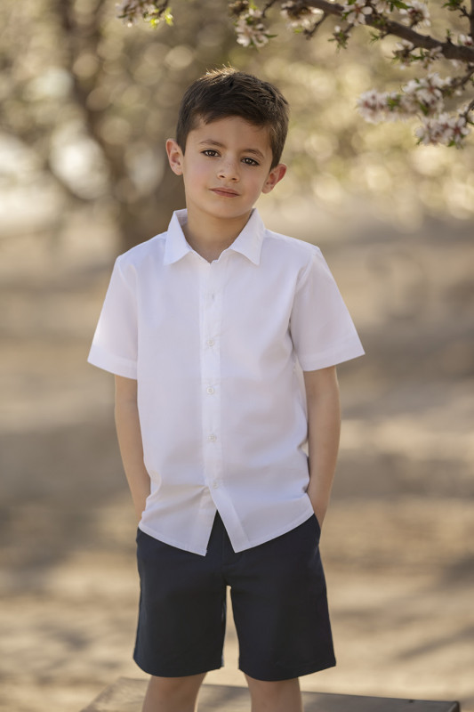 camisa de vestir en ratier blanco