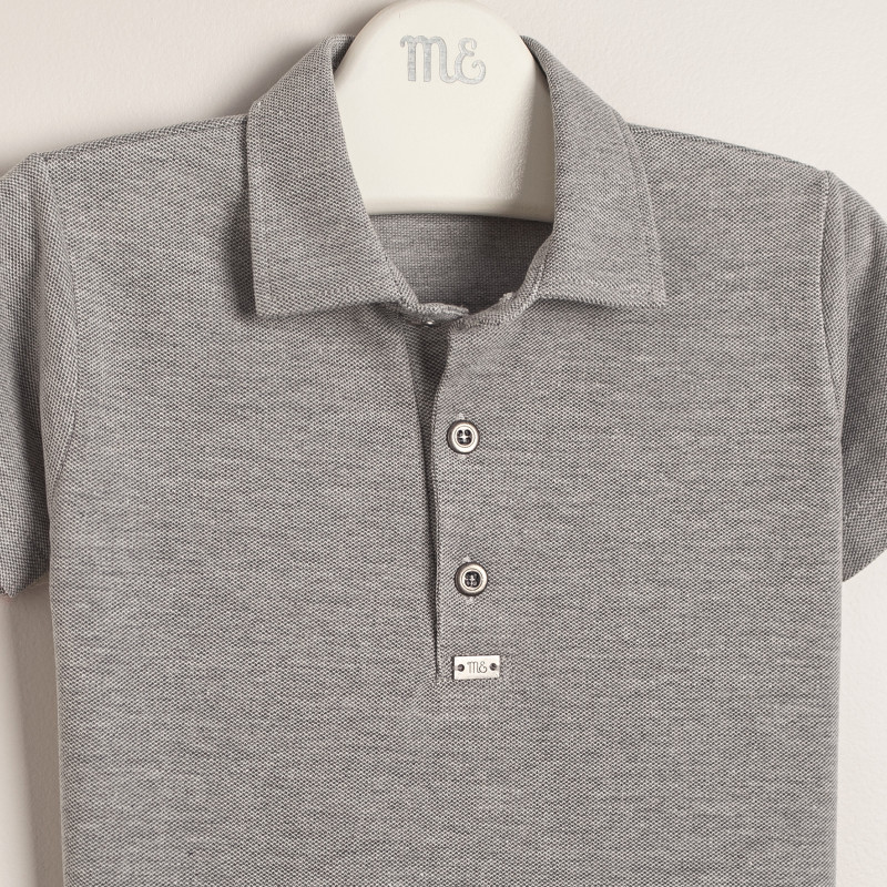 remera polo pique vincent gris