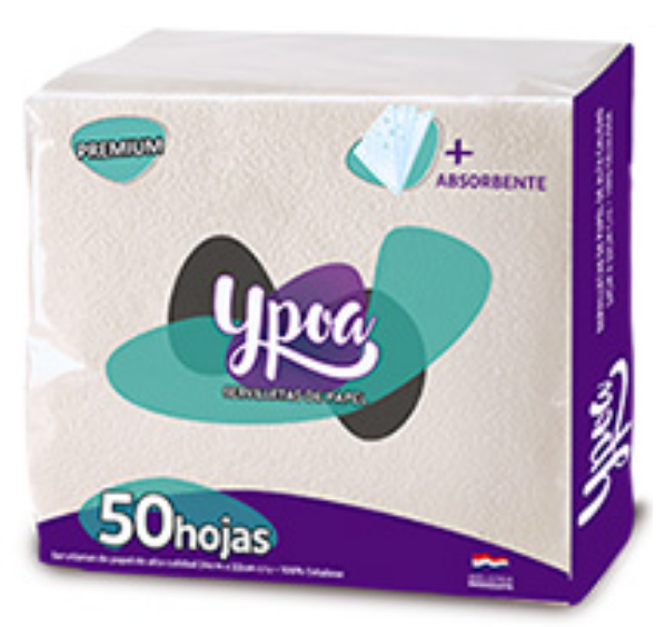 Servilleta Ypoa Premium 50 hojas