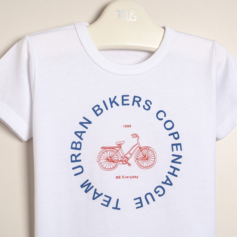 remera estampada bici blanco