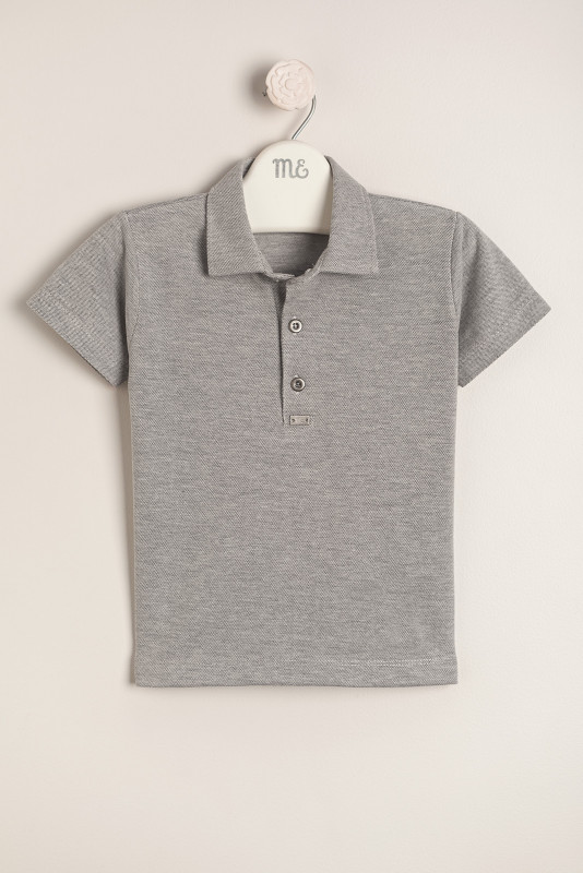 remera polo pique vincent gris