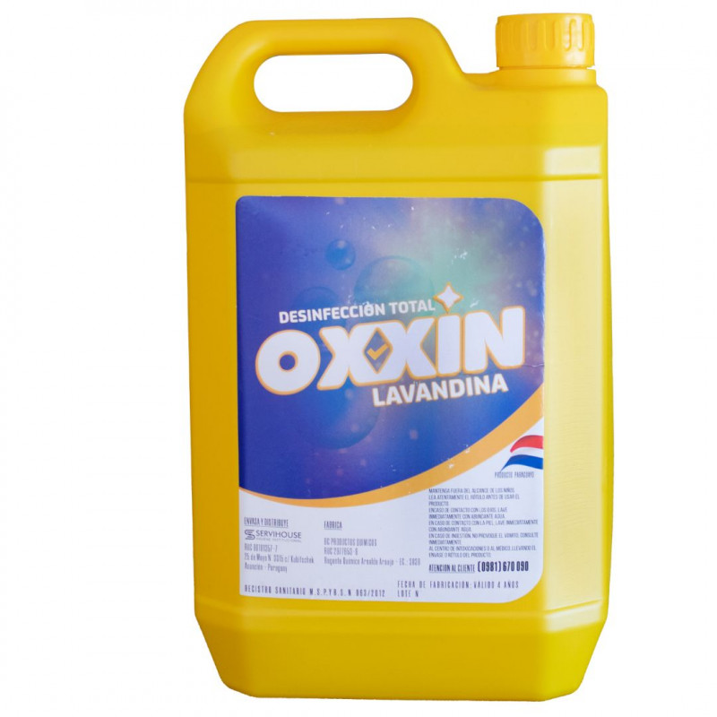 Lavandina Oxxion 10lts. al 2,5 %