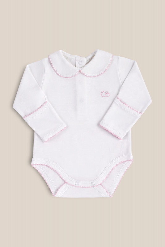 body cuello bebe ml bl/rosa