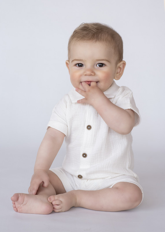 short de poplin blanco